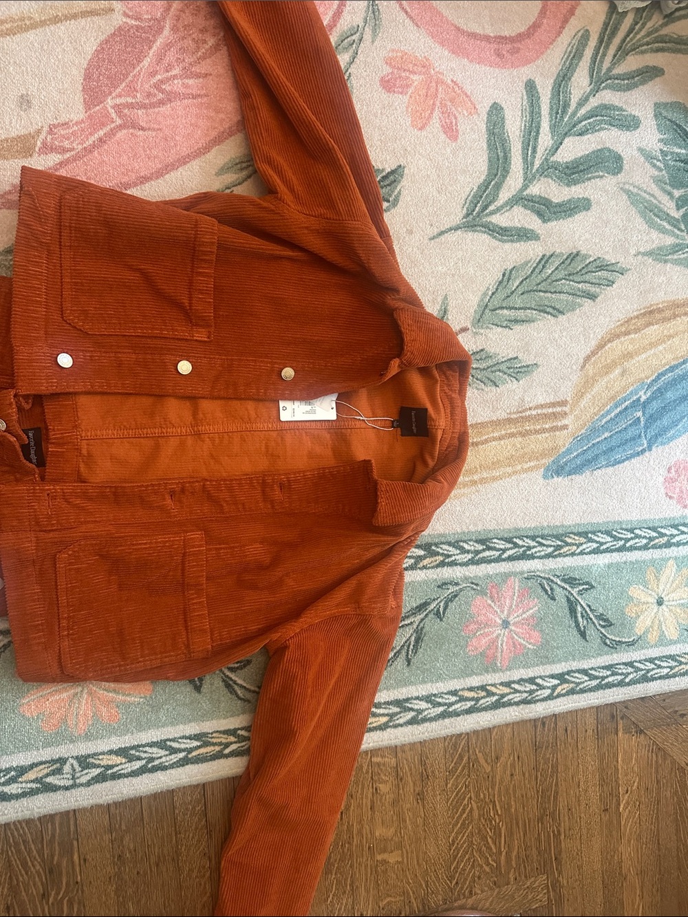 Favorite Daughter Rust Corduroy Bomber Jacket